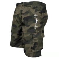 Shorts De Verano Para Hombre Pantalones Casuales Multibolsillos Cargo Cómodos Y Sueltos Estilo Safari Adecuados Para Deportes Al Aire Libre - details 1