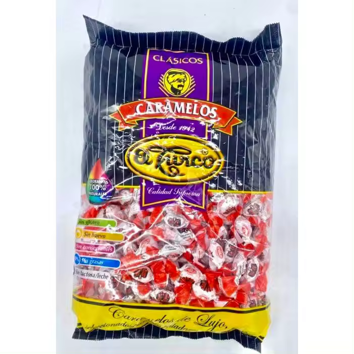 Caramelos Halloween de Vampiros 1kg - Sin Gluten - Piruletas y Duros - 1
