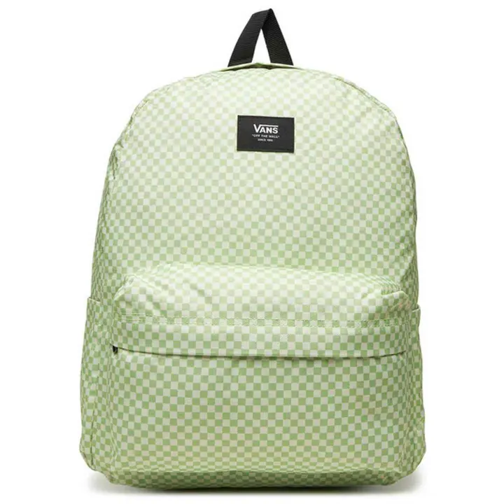 Bolso Vans modelo Old Skool Check Backpack en color Verde - 1