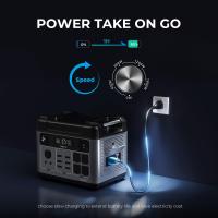 Estación de energía portátil OUKITEL P2001 Plus, salida de CA de 2400 W, batería LiFePO4 de 2048 Wh, 13 tomas, carga del 80% en 1 hora, control inteligente de la aplicación, ajuste a 400W/800W/1200W/1800W, UPS de 1400W, entrada solar máxima de 500 - details 1