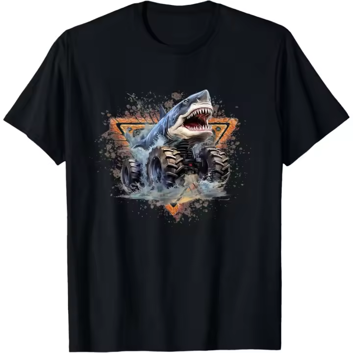 Camiseta de Manga Corta, 100% Algodón, Ropa Unisex para Hombres y Mujeres en 5 Tallas, Camiseta Negra, Cuello redondo con estampado. - 1