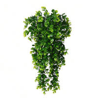 Vine Artificial De Eucalipto Para Decoración De Hogar Y Bodas Plástico Hojas Colgantes Falso Rattan Ivy Uso Exterior Y Exposición - details 9