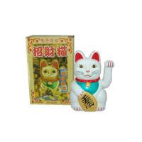 Gato De La Suerte Con Brazo Moviéndose Electrónico 5 Pulgadas Decoración Para Tienda Nueva Regalo Armadura De Plástico Estilo Moderno - details 23