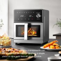 Freidora de Aire XXL 10L – 1800W Air Fryer con Doble Resistencia Arriba y abajo | Freidora sin Aceite con Ventana, 8 en 1, Pantalla Táctil. - details 4