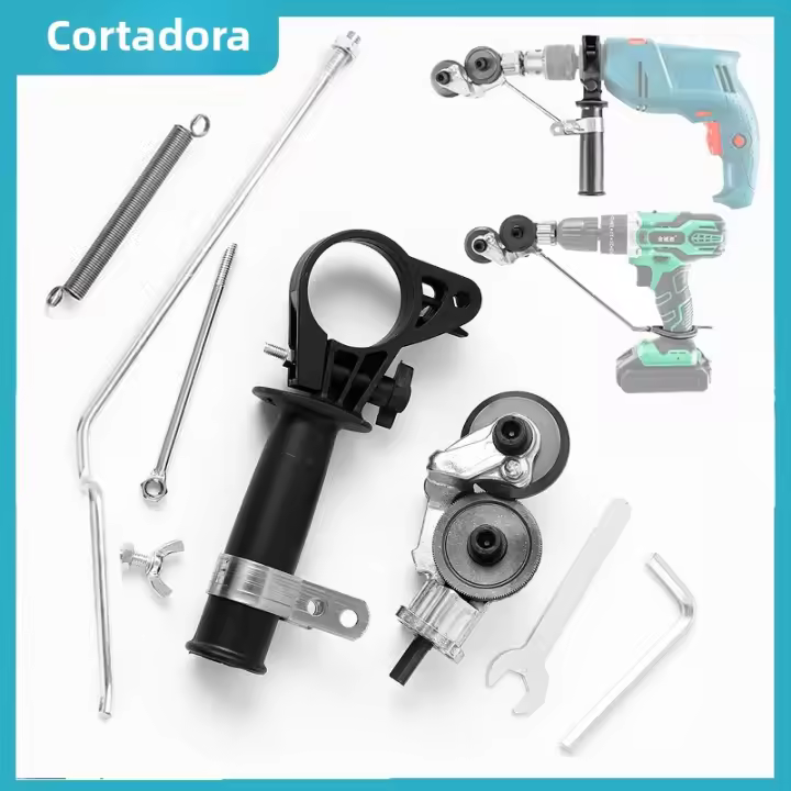 Tijeras Eléctricas De Corte De Hojalata Herramienta De Corte Sin Encender Para Metal Y Placas Convertidor De Taladro - 1