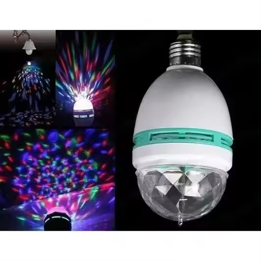 Bombilla Giratoria con Efectos Psicodélicos - RGB LED, 3W - 1