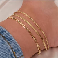 Juego De Pulseras De Tobillo En Forma De Serpiente Estilo Hip Hop Punk Para Mujer Color Oro Y Plata Vintage Accesorios De Playa Joyería De Verano Multicapa - details 3