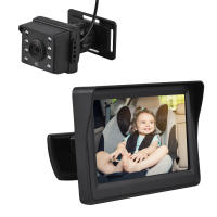 Cámara De Seguimiento Para Coche 1080P Con Pantalla De Asiento De 4.3 Pulgadas Visión Nocturna De 150° Para Asiento Retrovisor De Bebé - details 9