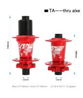 TANKE 120 Click Hub 6 Rodamientos Para Bicicleta De Montaña MTB Frente Y Trasero 28 32 36 Agujeros QR Thru-axle Disc Brake Hubs HG - details 9