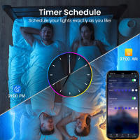 Lámparas De Triángulo USB Bluetooth 5V WiFi Luz LED RGB Para Ambiente De Juego Y Dormitorio Sincronización De Música Lámparas Mágicas Rítmicas - details 11