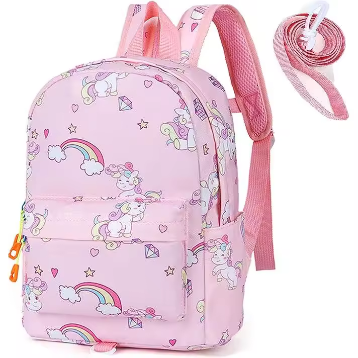 Mochila Infantil 3-6 Años para Escolar,Mochilas Infantiles Anti Perdió,Lona Bolsa with Bolsos Laterales - 1