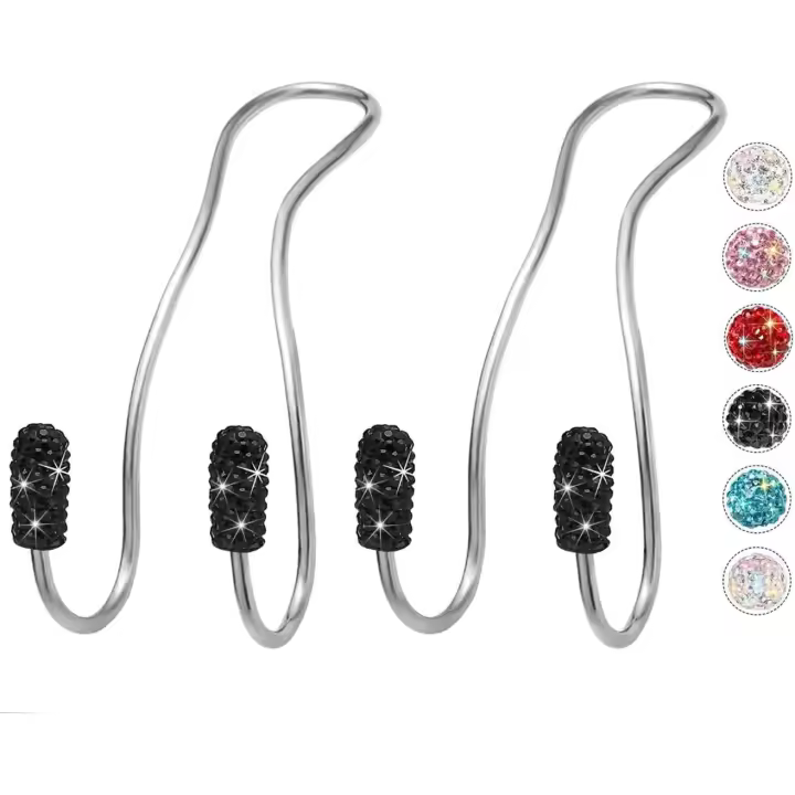 Ganchos para reposacabezas de coche, ganchos para bolso de coche, ganchos universales para asiento de coche, ganchos para coche para carteras y bolsos, accesorios de coche para mujer - 1
