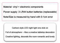 Lámpara De Noche LED Navideña Con Santa Claus Y Payaso De Navidad Para Decoración De Habitaciones Infantiles Luz De Navidad De Mesa Incluye Batería - details 5
