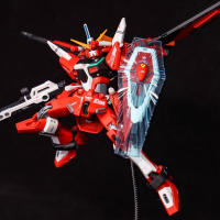 Figura De Acción Mecha INFINITE JUSTICE ZGMF-X19A Roja 1/144 Con Base Para Decoración De Escritorio Juguete Para Niños Regalo - details 1
