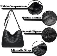 Bolso bandolera informal con múltiples bolsos para Mujer, Bolso de hombre, Bolso de Mensajero para use Diario, impermeable (median) - details 2