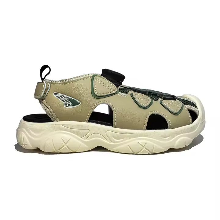 DUNNE BRAND DR KONG Sandalias 010 Niño/Niña - Beige y Verde, Anatómicas, Ligeras, Antideslizantes, Cierre Fácil - 1