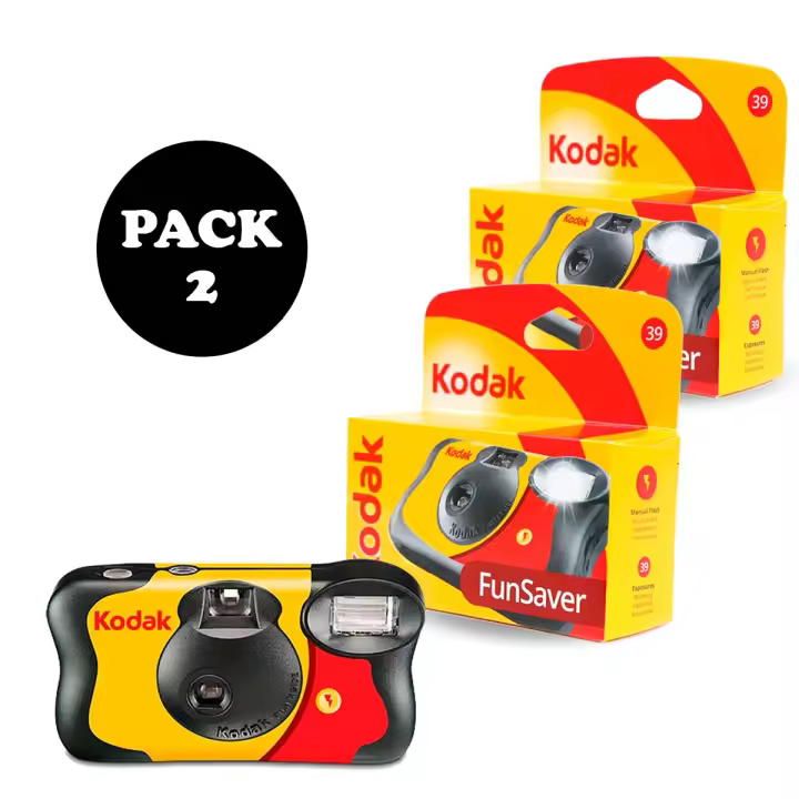 PACK 2 Kodak FUNSAVER 27+12 exposciones- cámara desechable - 1
