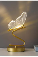 Lámpara De Mesa LED Nórdica Para Iluminación Interior Botón De Encendido Para Dormitorio Sala De Estar Restaurante Decoración De Hogar Mariposa - details 11