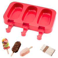 Molde De Helado De Silicona Para Hacer Popsicles DIY Helado De Cartoon Hecho En Casa Molde De Helado Eco-amigable - details 0