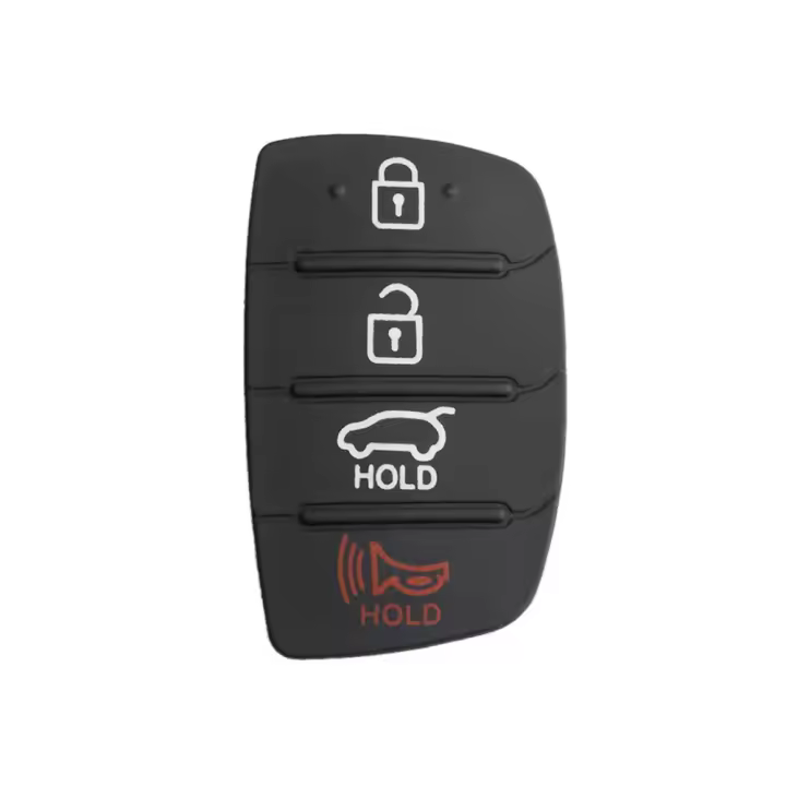 1-5Pcs Reemplazo De Caucho Silicone Para Llave De Coche 4 Botones Para Hyundai Tucson Santa Fe / Ix45 Sonata I40 Carcasa De Llave De Reparación - 1