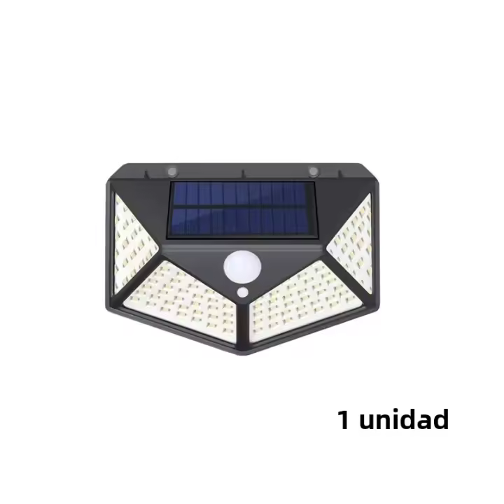Pack De 12 Luces Solares Para Exterior 100LED Con Sensor De Movimiento Iluminación De 270° Para Jardín Patio Seguridad Brillante - 1