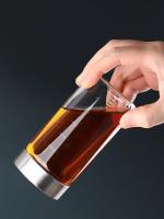 Botella De Vidrio Borosilicato De Alta Calidad 401-500ml a Prueba De Fugas Para Viaje Y Uso Doméstico Escala En La Botella Contenedor De Fluidos Para Café Y Vino - details 3
