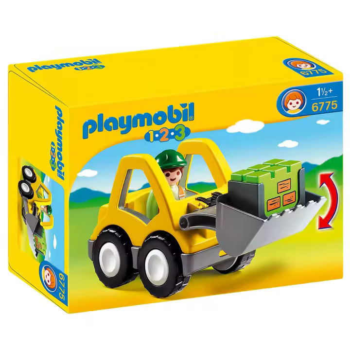 Playmobil 1.2.3 - Pala de construcción, 6775 - 1