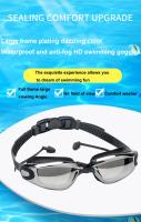 Gafas De Natación Profesionales Para Adultos Anti-bufo Protección UV Impermeables Ajustables Con Lente De Silicona Para Hombres Y Mujeres - details 1