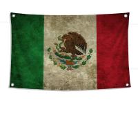 Bandera De México 1pc Bandera Del País Mexicanos Poliéster Para Exterior Decoración De Habitaciones Estética Con Cuatro Agujeros - details 6