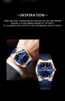 Reloj De Cuarzo Para Hombre BINBOND Marca Lujosa Impermeable Con Manos Luminosas Correa De Cuero Date Y Dia Semanal Resistente Al Choque - details 1