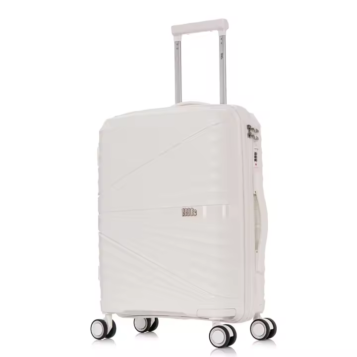 Maleta de Cabina 55x39x21.5cm (46L) Polipropileno  - Candado Incrustada - 20 Pulgadas -  Negro/Turquesa/RosaDorada/Burdeos/Azul Marino/Amarillo/Blanco - 1
