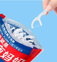 1000Pcs Floss Dental Familiar Fawnmum Con Dos Líneas De Toallitas Desechables Para Cuidado Oral Fresh Breath Para Adultos - details 5