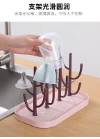 Nueva Estructura De Secado Para Botellas De Bebé En Colores Azul Y Rosa Rack De Almacenamiento Para Limpieza Y Secado De Botellas Infantiles - details 7