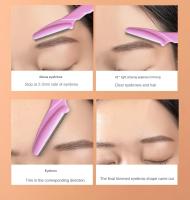 Nueva 3pcs Afeitadora De Cejas Portátil Cuchilla Para Peluca Remoción De Vello Seguridad Para Mujer Maquillaje - details 5