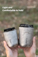 Tiartisan Taza De Café Y Té De Titanio Ultraligera Para Camping Y Exteriores Con Tapón Termo Doble Capa Portátil 400ml - details 4