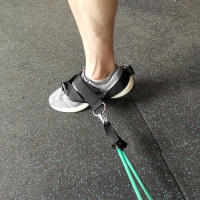 2 PCS De Strap De Tobillo Para Ejercicios De Fitness Resistencia Para Máquinas De Cables Abductores De Glúteos Y Kickback De Pierna Cubierta De Zapato Cinturón De Drenaje Metálico De Nylon - details 3