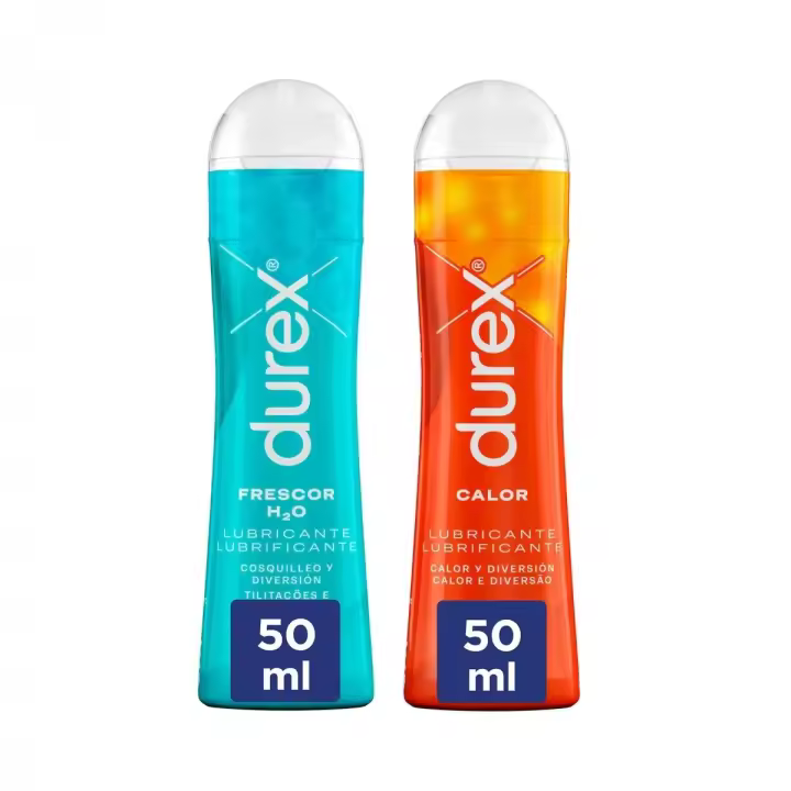 Durex - Pack Lovers Connect: Lubricante Frescor H2O+ Lubricante Calor, 2x 50 ml, Sensualidad Máxima, - 1
