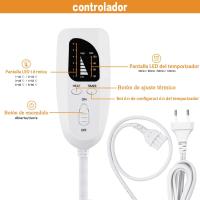 Manta Electrica Lumbar, Manta eléctrica para espalda, cuello, hombros y vientre con función de apagado automático, 30 X 60 cm - details 3