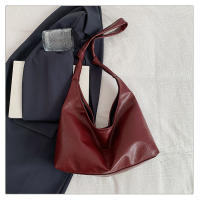 Bolso De Hombro Grande Y De Gran Capacidad Vintage 2025 Para Mujeres Bolso Cruzado De Moda Y Sencillo Con Una Corredera En Colores Negro Rojo Vino Plata Marrón Y Blanco - details 16