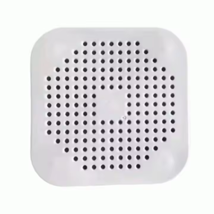 IMAXWAVE Filtro de Drenaje Plegable de Silicona con Ventosa - Atrapa Pelos para Ducha, Baño y Cocina - Colador de Desagüe Antibloqueo - Tapón Universal para Fregadero, Bañera y Lavabo (Blanco) - 1