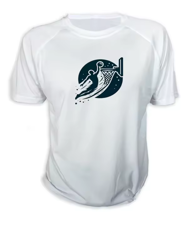 MERCHANDMANIA CAMISETA logo baloncesto deporte balon jugadores tshirt - 1