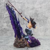 Figura De Anime Demon Slayergk 23cm Luz Destacada Tsugikuni Yoriichi Y Kokushibo Batalla Furiosa Estatua Decorativa Para Escritorio Regalo Para Fans - details 18