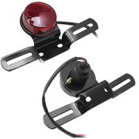 Luz De Freno Trasera LED Roja Para Motocicleta ATV Iluminación De Señalización Vehicular Con Soporte Para Placa De Matrícula - details 0