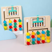 Juego Educativo De Montessori Tablero De Puzzle De Madera Colorido Juguete Sensorial De Alineación De Colores Para Niños Actividad De Preescolar Para Bebés - details 7