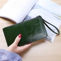 Cartera Larga De Moda Para Mujer En Cuero PU Con Cremallera Monedero Y Portatarjetas Bolsillo Para Teléfono Móvil Y Correa De Muñeca - details 7