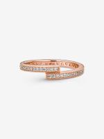 Pandora - VENTA FINAL - Anillo superpuesto brilliant-Baño de Oro Rosa de 14K - details 2