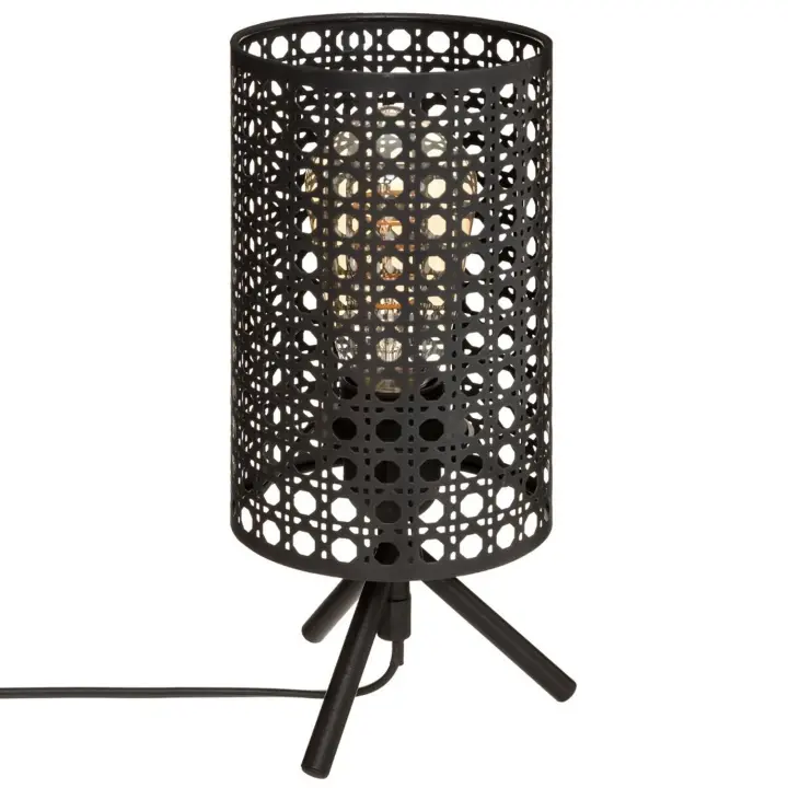 Lámpara de Sobremesa Atmosphera Negra de Metal 14x28cm - 1