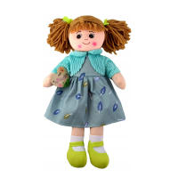 peluche muneca Trapo de nina muy guapa con vestido multicolores  10colores surtidos 50cm-color aleatorios,precio por unidad - details 7
