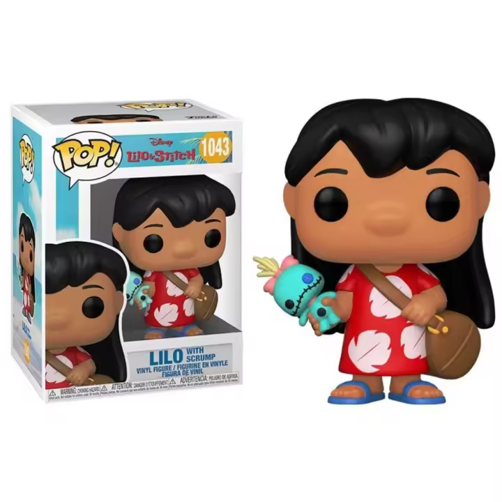 Funko Pop! Lilo & Stitch - Lilo con Scrump, Disney, 55614, Nº1043 - 1
