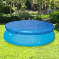 Cubierta redonda para piscina de 6/8/10/12/15 pies, adecuada para piscinas inflables y piscinas con estructura elevada, con orificios de drenaje, sujeción con cuerda, a prueba de polvo y hojas, que reduce la evaporación del agua - details 2